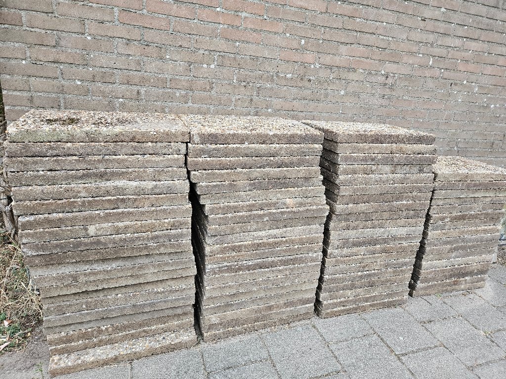 Terrastegels, Ophalen, Gebruikt, 10 m² of meer, Beton