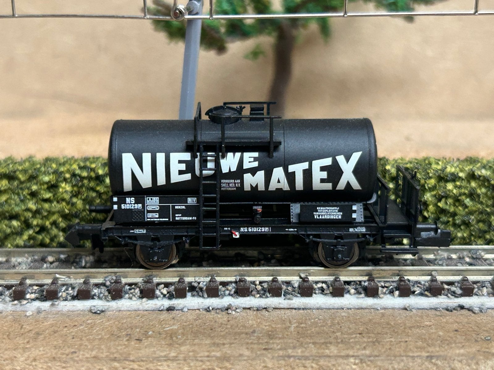 Brawa Kesselwagen 2-assig "Nieuwe Matex" der NS, Overige merken, Gelijkstroom, Wagon, Ophalen of Verzenden