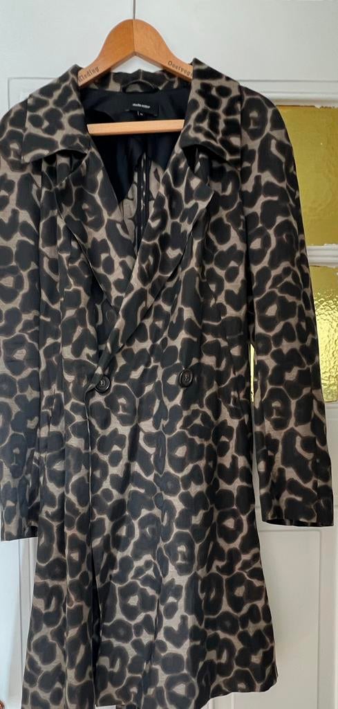Stijlvolle Robe Manteau Colbert met Luipaardprint, Bruin, Maat 46/48 (XL) of groter, Ophalen of Verzenden, Zo goed als nieuw