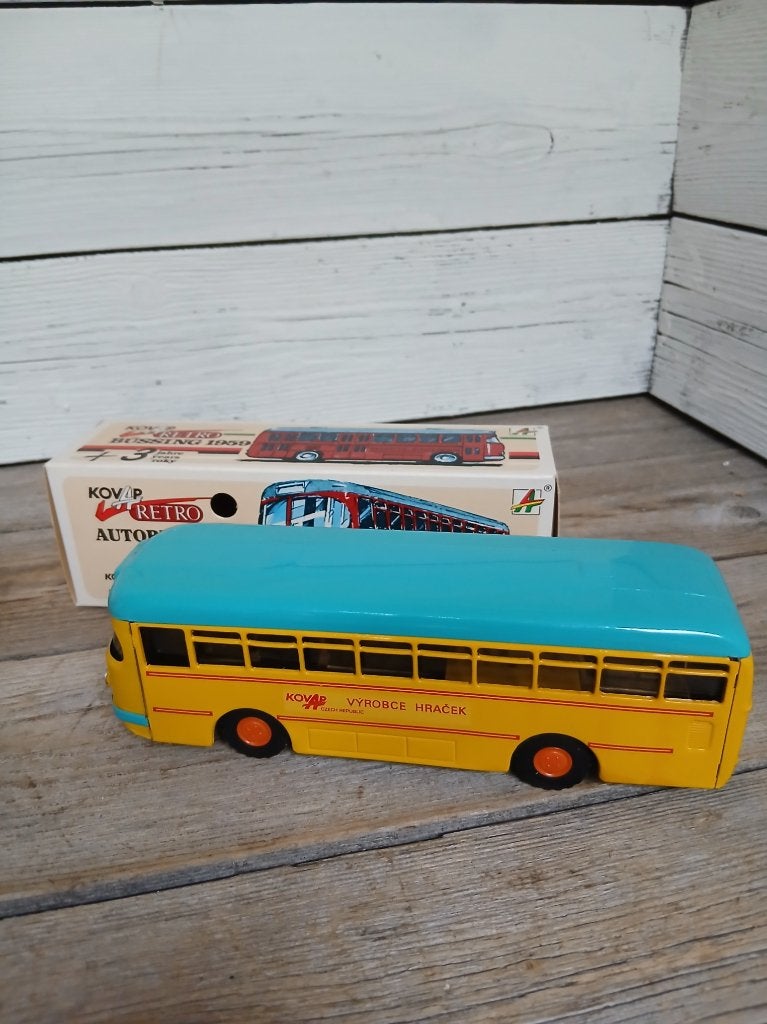 Blikken speelgoedbus, Kovap Büssing, Tsjechie, 1990., Ophalen of Verzenden