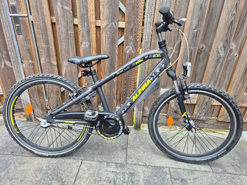 Alpina 24 inch met voorvering en 3 versnellingen, Ophalen, Alpina, Versnellingen, Gebruikt