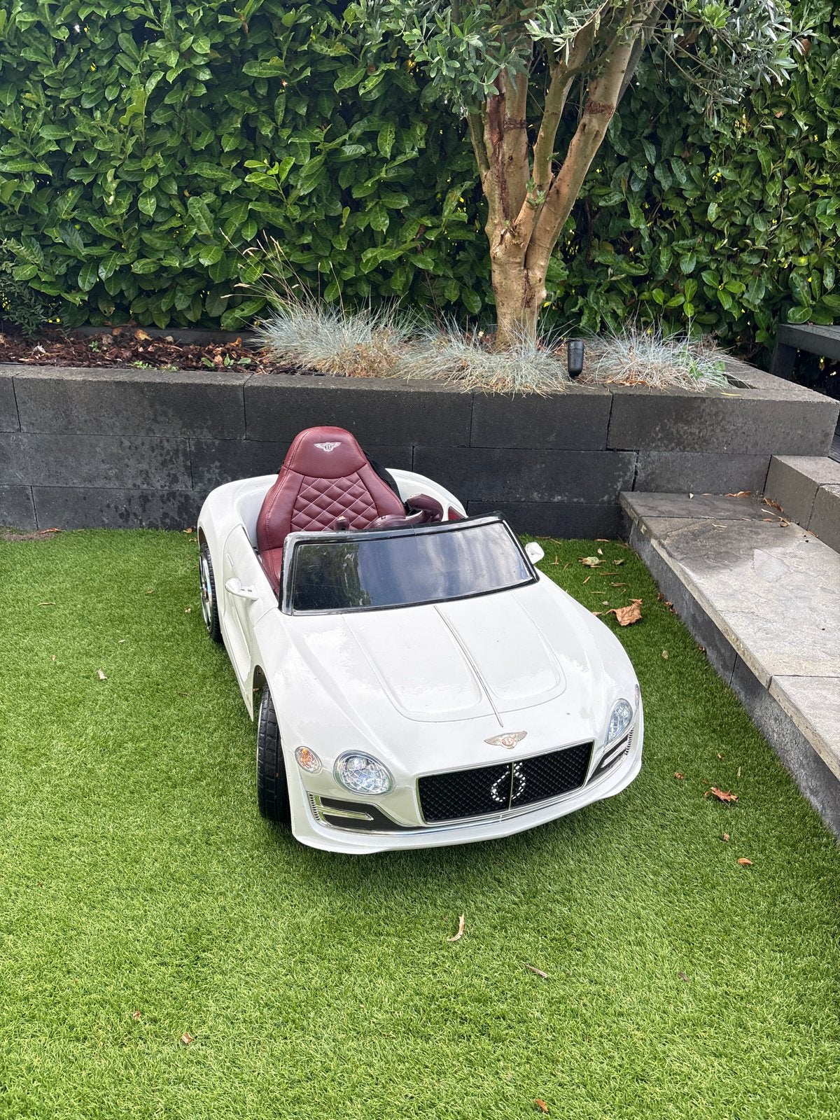 Elektrische kinderauto Bentley Continental GT wit, Ophalen, Gebruikt, Overige typen