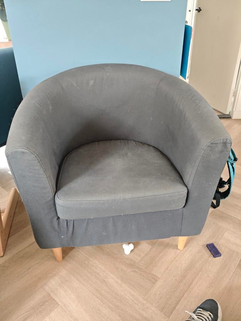 Ikea tulsta stoel, Huis en Inrichting, Fauteuils, Gebruikt, Hout, Stof, 75 tot 100 cm, 75 tot 100 cm, Ophalen