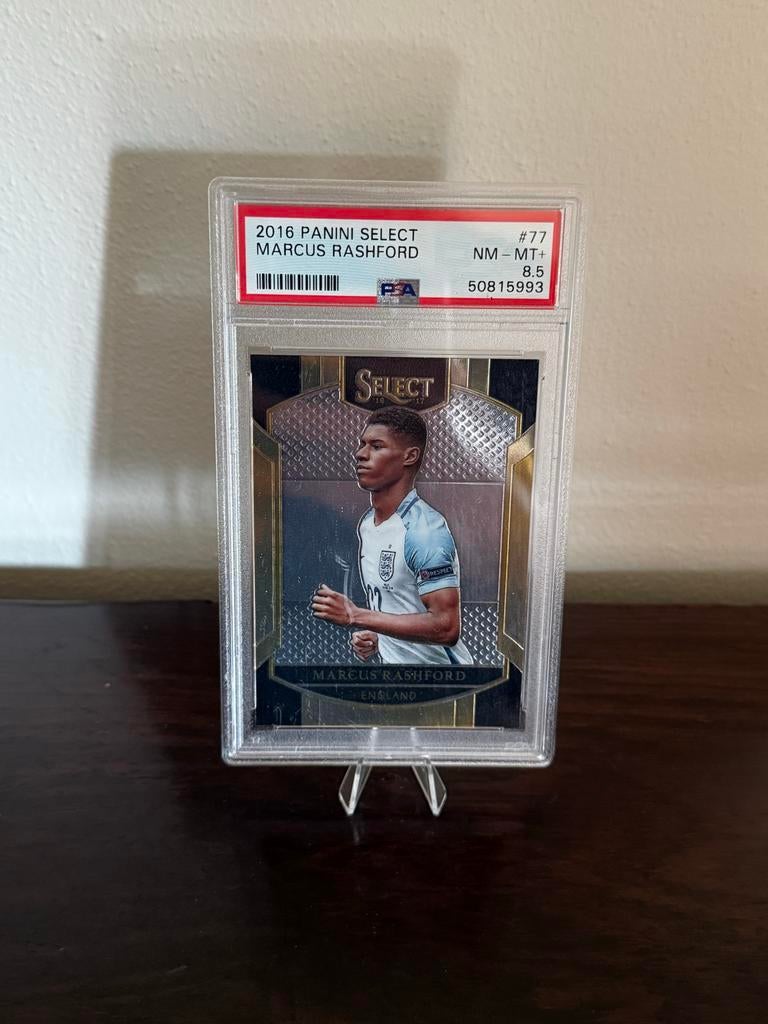 Marcus Rashford 2016 Panini Select PSA 8.5 Voetbalkaart, Ophalen of Verzenden, Zo goed als nieuw, Buitenlandse clubs, Spelerskaart