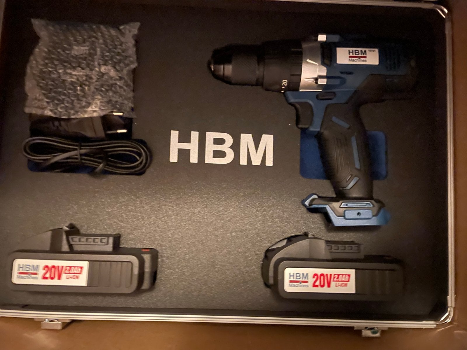 HBM Professionele 20V Accuboormachine met 101-delige accesso, Ophalen, Variabele snelheid, Nieuw, Boor- en Schroefmachine