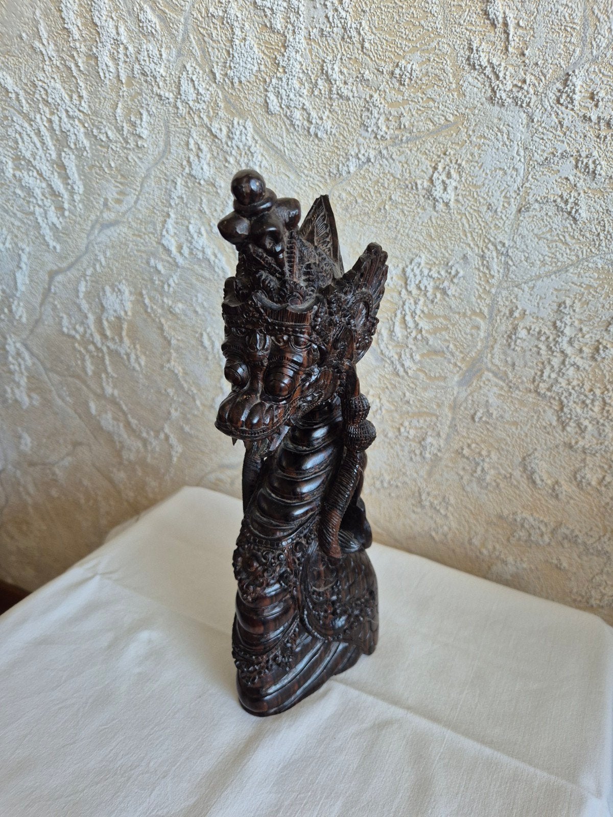 Balinees Houtsnijwerk - Mytho Naga Draak & Garuda (bali), Ophalen, Houtsnijwerk, 20 - 50 cm, Hout
