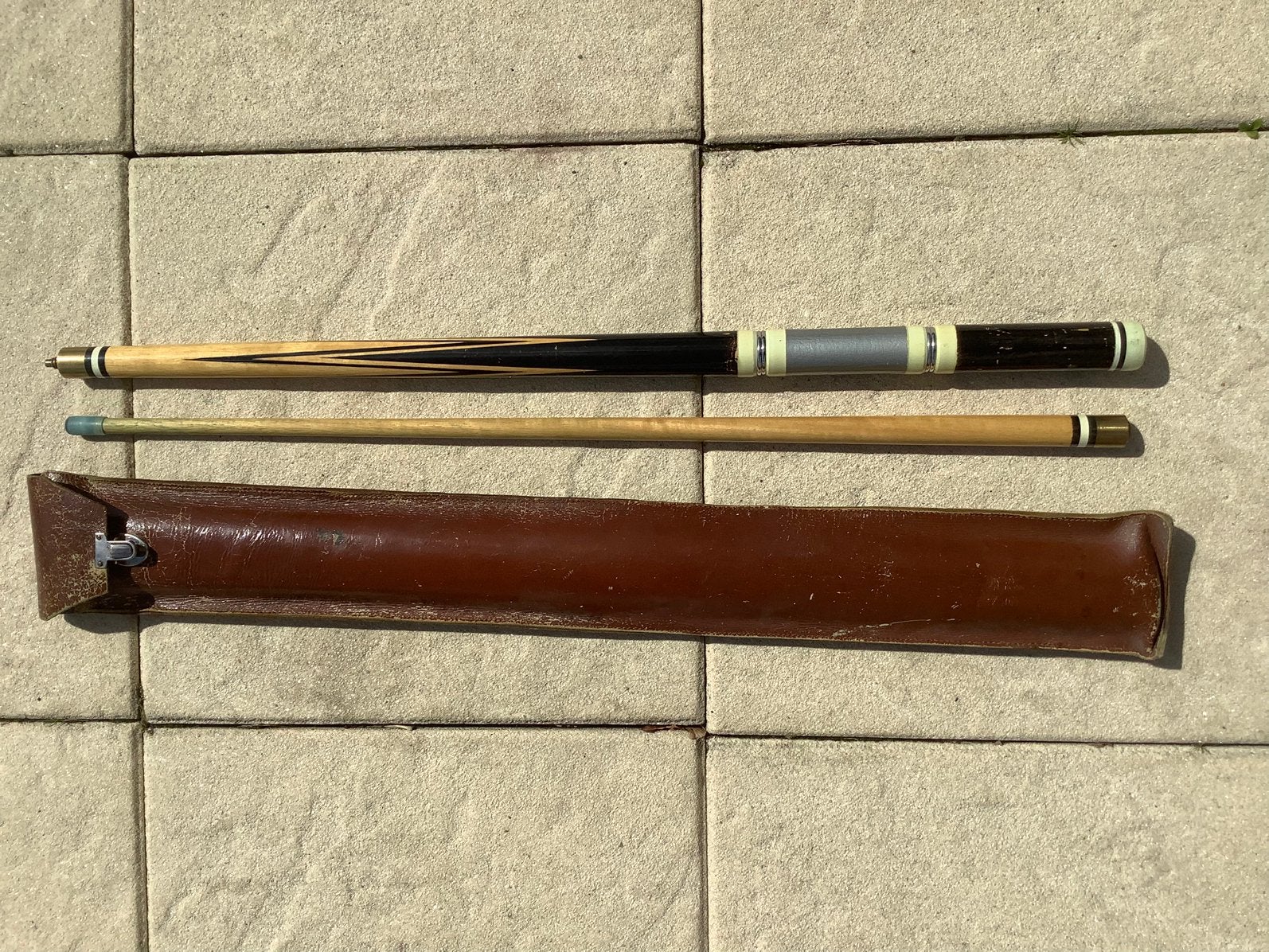 Vintage biljart keu inkortbaar, Sport en Fitness, Biljarten en Poolen, Ophalen of Verzenden, Gebruikt, Keu of Ballen