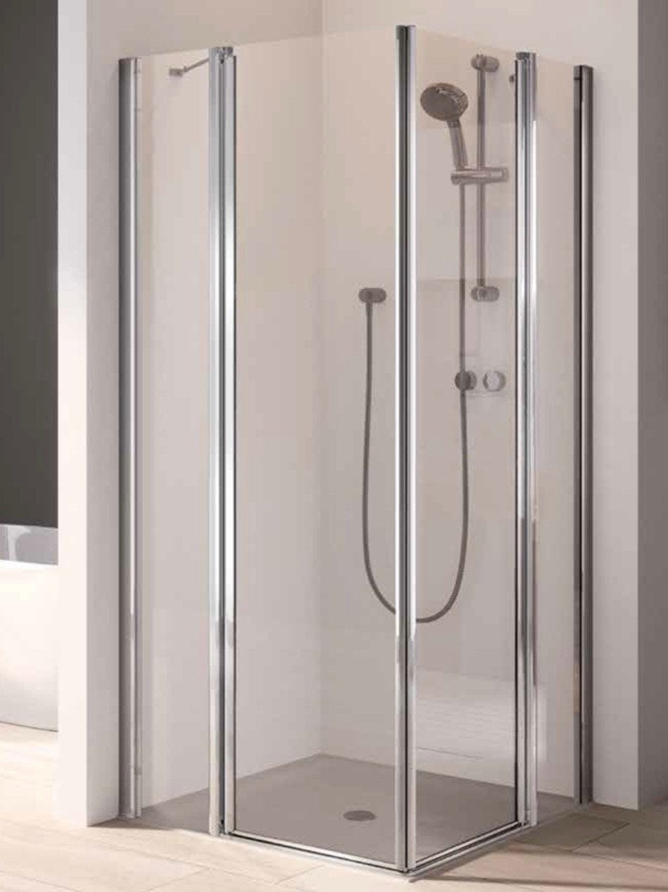 Douchecabine hoekinstap 100x100 cm Sealskin Vela, Ophalen, Nieuw, Glas, Douche
