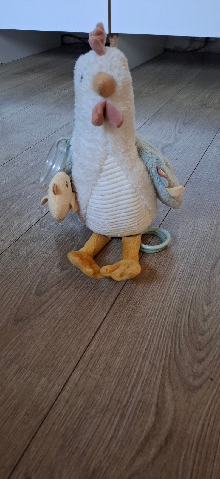 Little Dutch activiteitenknuffel kip - Little Farm 25 cm, Ophalen of Verzenden, Zo goed als nieuw, Overige typen