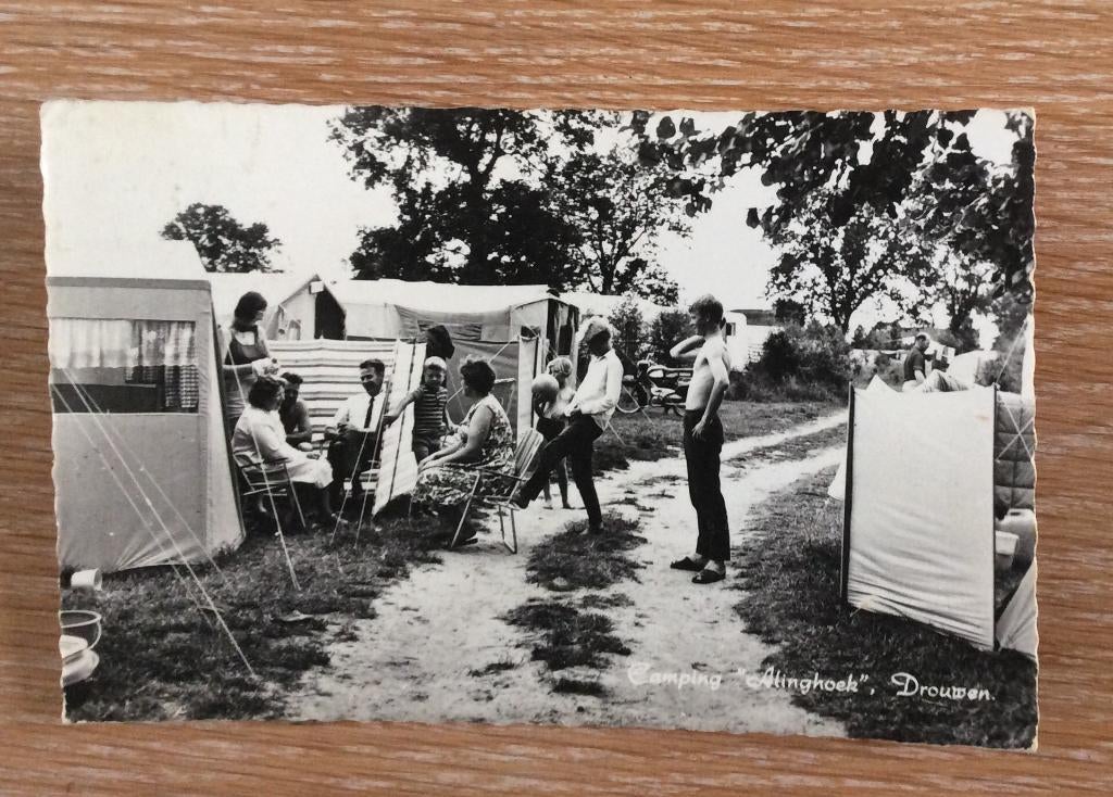 Drouwen, Camping Alinghoek, Ophalen of Verzenden, 1960 tot 1980, Gelopen, Drenthe
