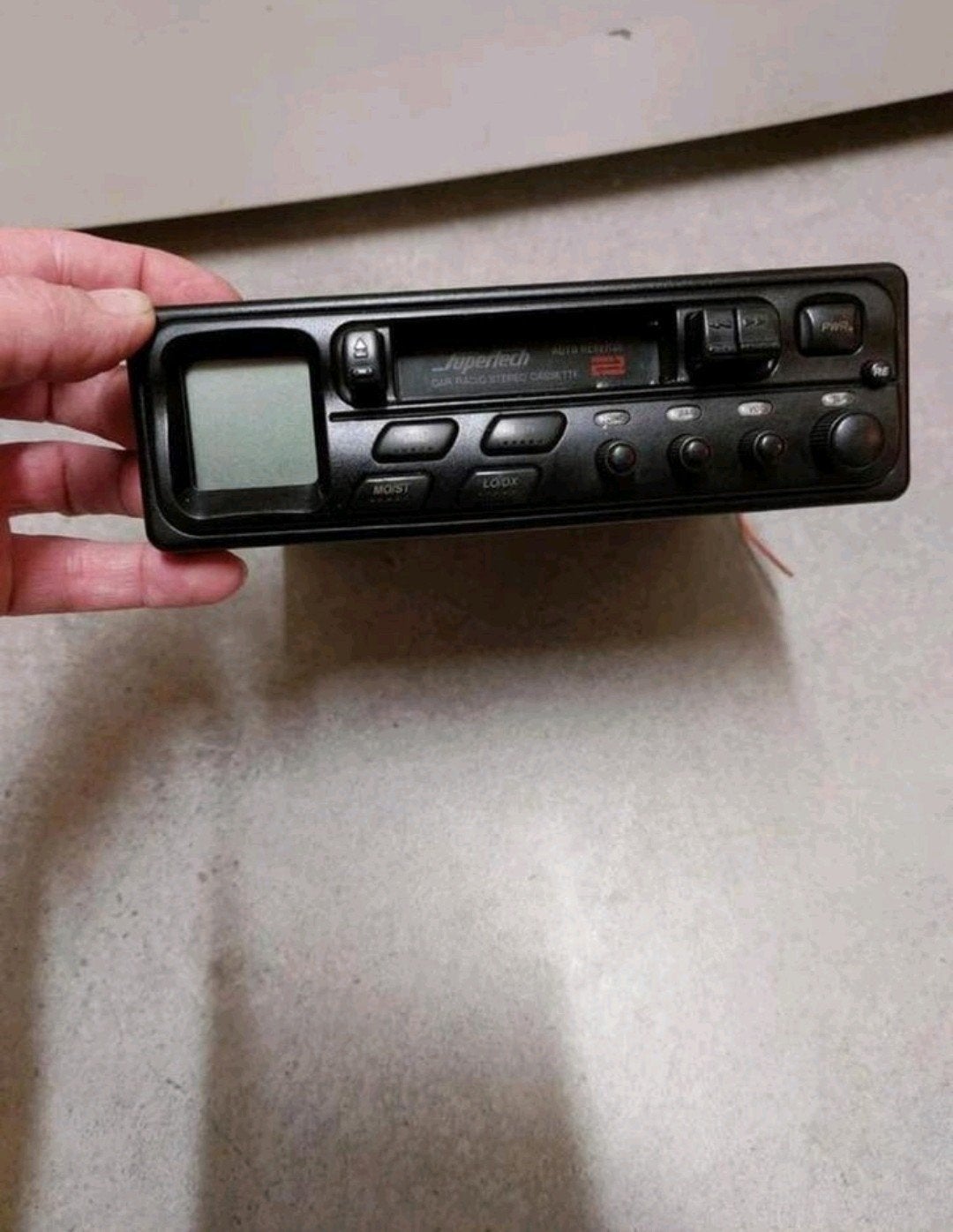Vintage retro Supertech auto cassettespeler youngtimer, Auto diversen, Ophalen of Verzenden, Gebruikt