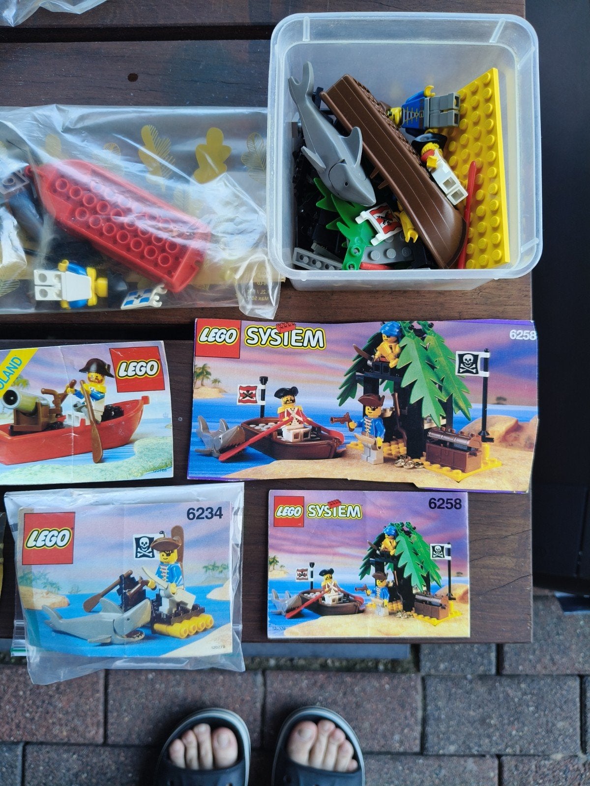 Diverse LEGO Pirates sets (vintage), Gebruikt, Lego, Inclusief minifiguren, Complete set