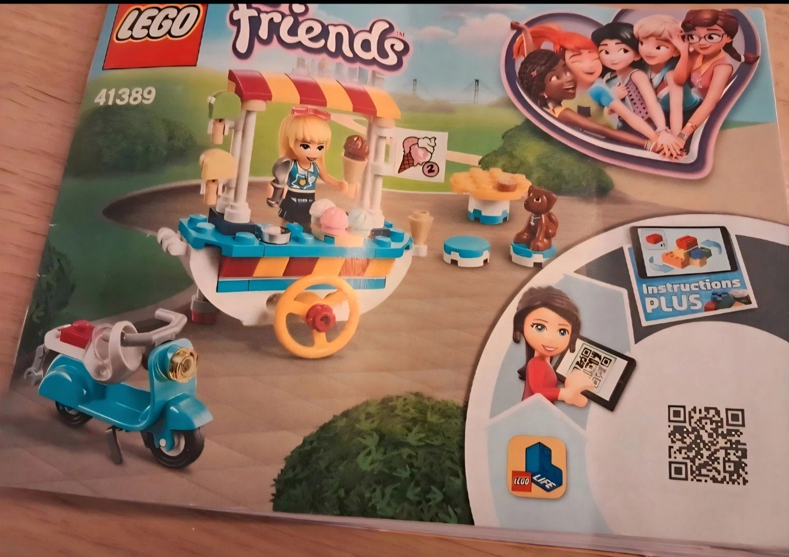 Lego Friends IJscowagen (41389) - Compleet met minifiguur, Lego, Compleet, Friends, Ophalen of Verzenden