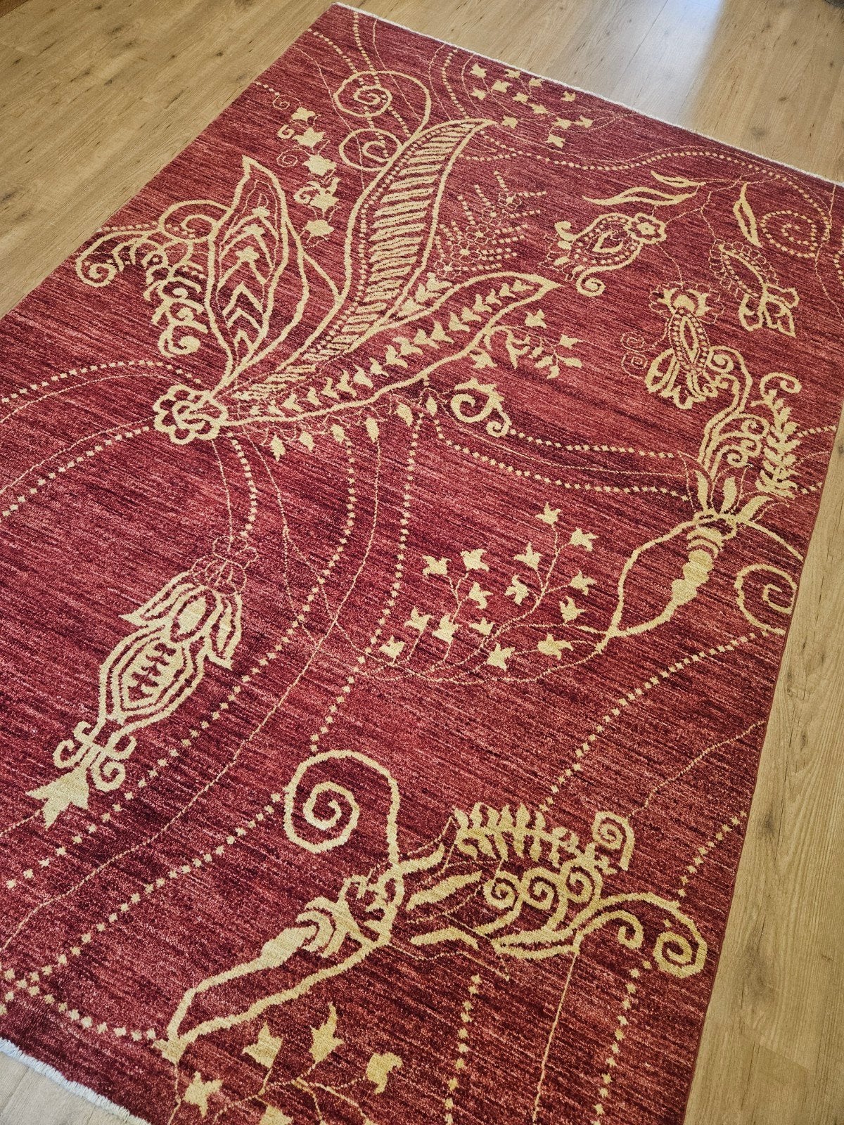 Handgeknoopt oosters tapijt modern design 248x166, Info@SlatsAntiek.nl, Perzisch, 150 tot 200 cm, Vof Slats Antiek