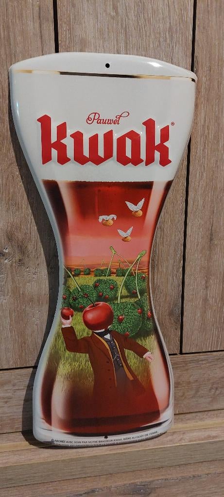Reclamebord biermerk Pauwel Kwak, Ophalen of Verzenden, Nieuw, Reclamebord, Plaat of Schild, Overige merken