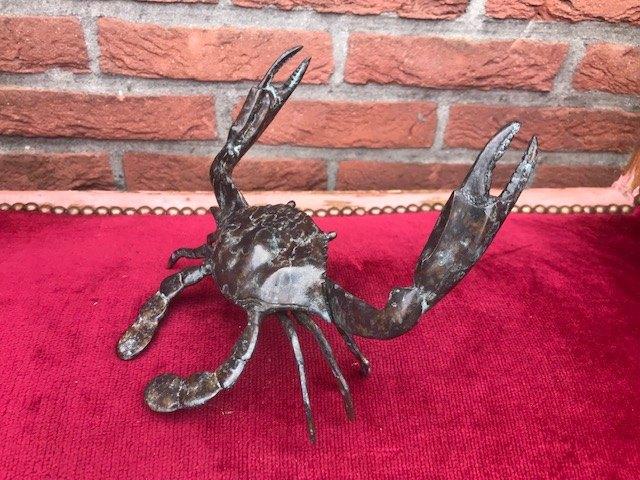 levensecht bronzen beeld van een krab, Ophalen of Verzenden, Brons