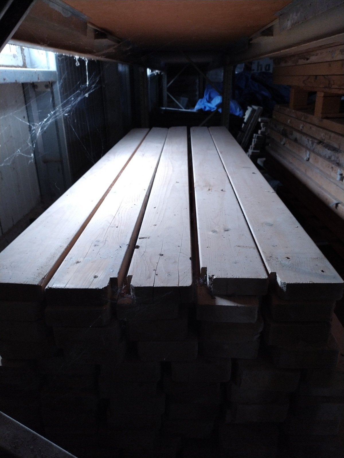 Gordingen / Houten Balken 2400x55x150 - 1200 stuks, Gebruikt, Ophalen of Verzenden, Balk, Vuren