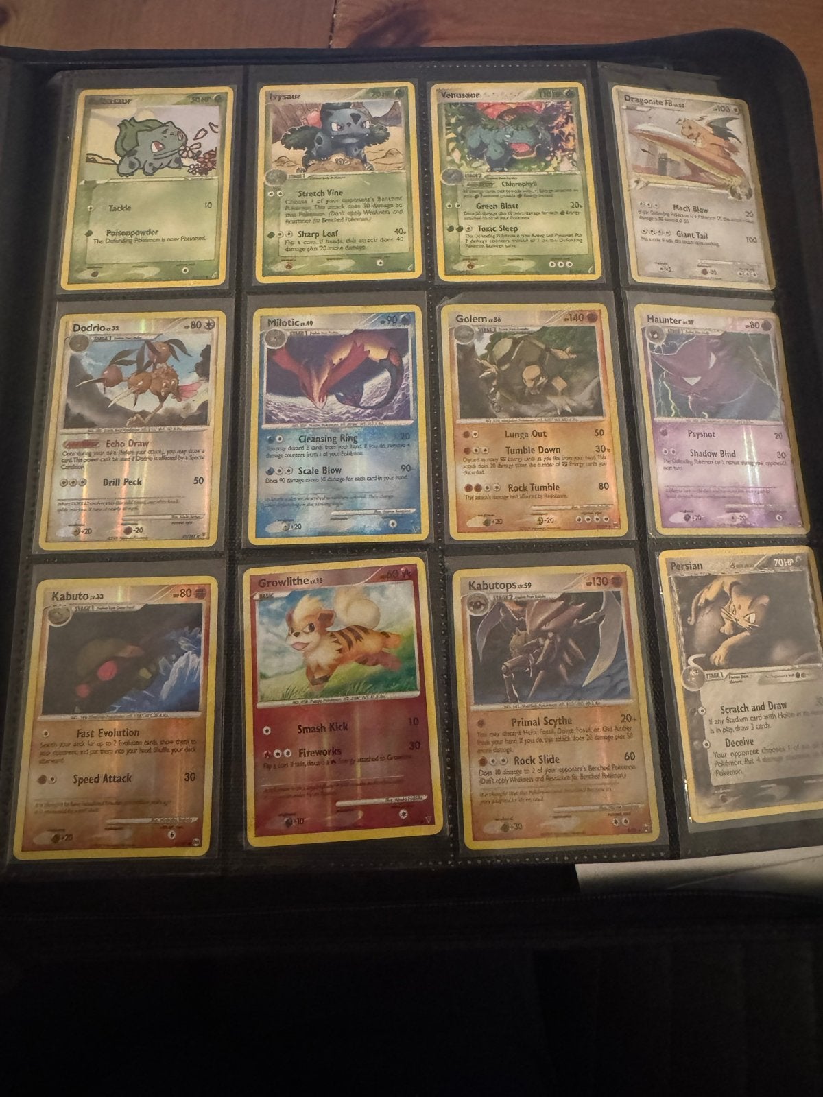 Grote collectie Pokémon kaarten in map, Ophalen of Verzenden, Gebruikt, Meerdere kaarten, Foil