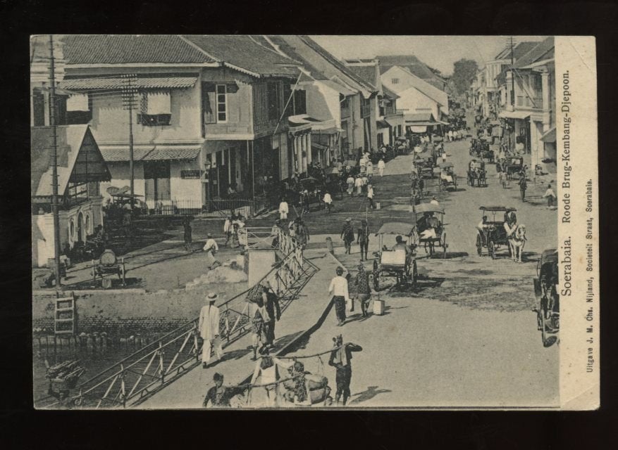 Ned Indië rode brug Kembang Soerabaja (30-12), Verzamelen, Ophalen, Voor 1920, Buiten Europa