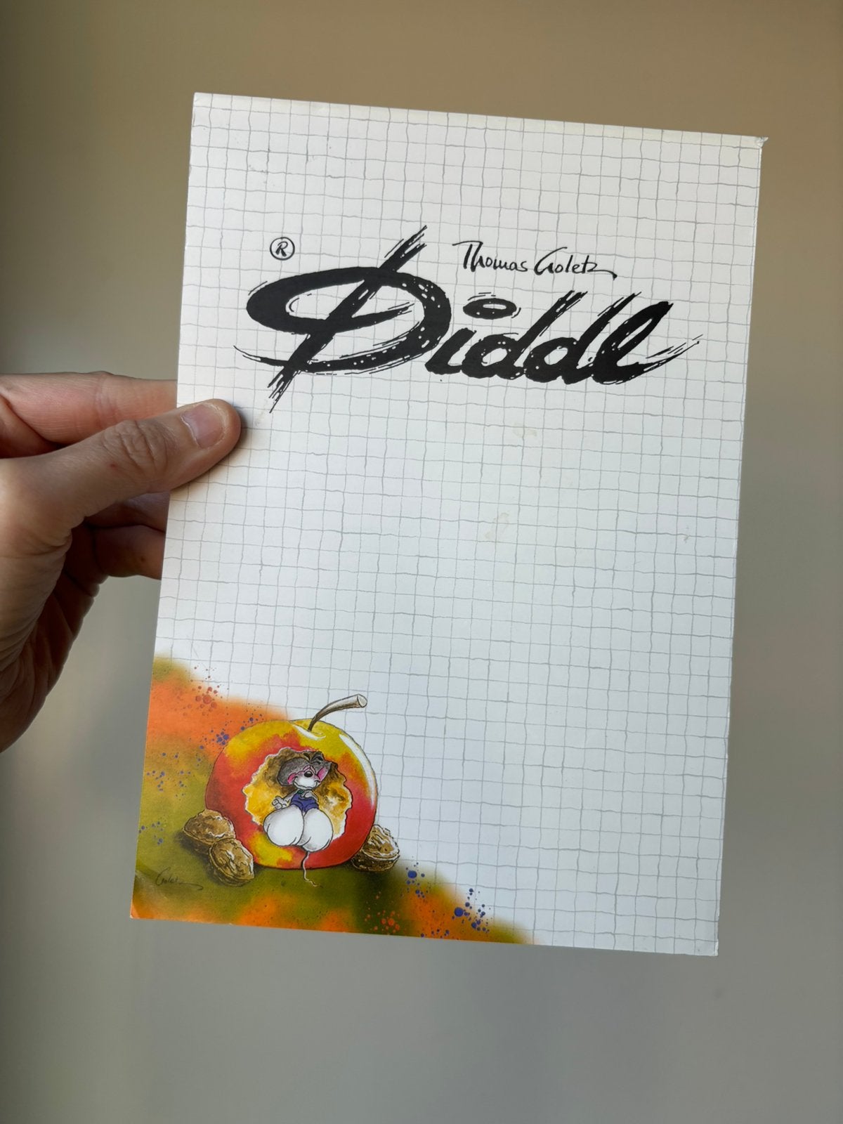 Diddl A5 blok nummer 170 zeldzaam, Verzamelen, Diddl, Verzenden, Diddl, Zo goed als nieuw, Papier, Kaart of Schrift