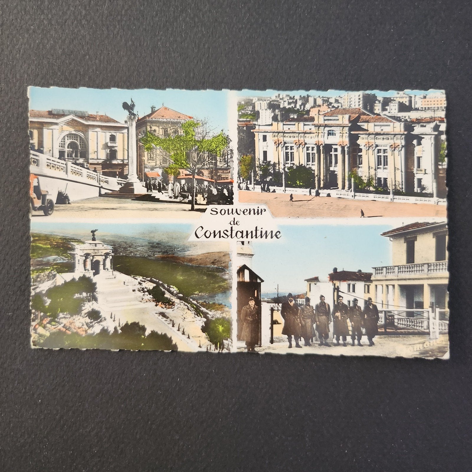 Ansichtkaart Souvenir de Constantine 1959, Verzenden, 1940 tot 1960, Gelopen, Buiten Europa