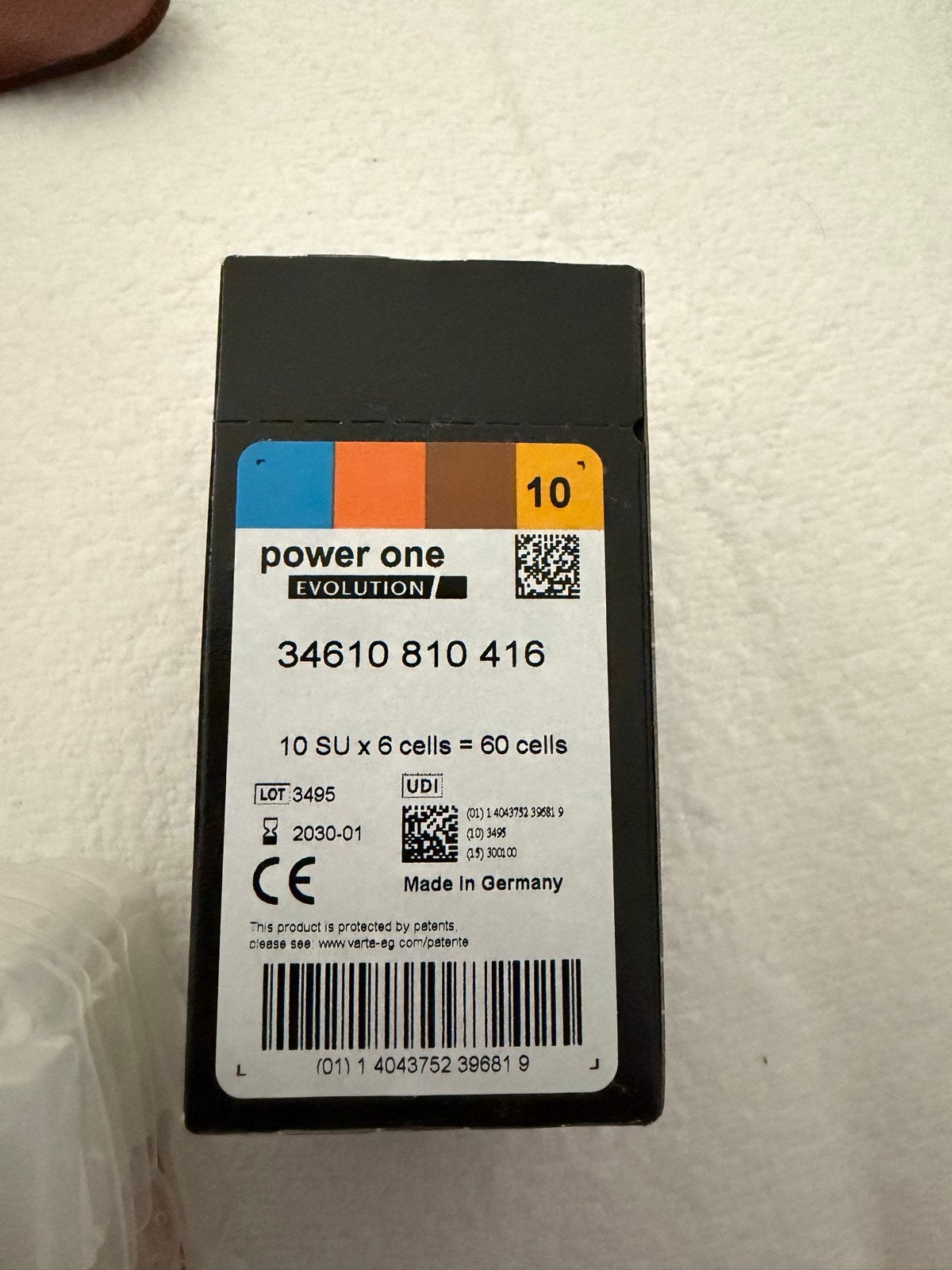 Power One Evolution hoortoestelbatterijen (60 stuks), Ophalen of Verzenden, Nieuw, Overige typen, Universeel