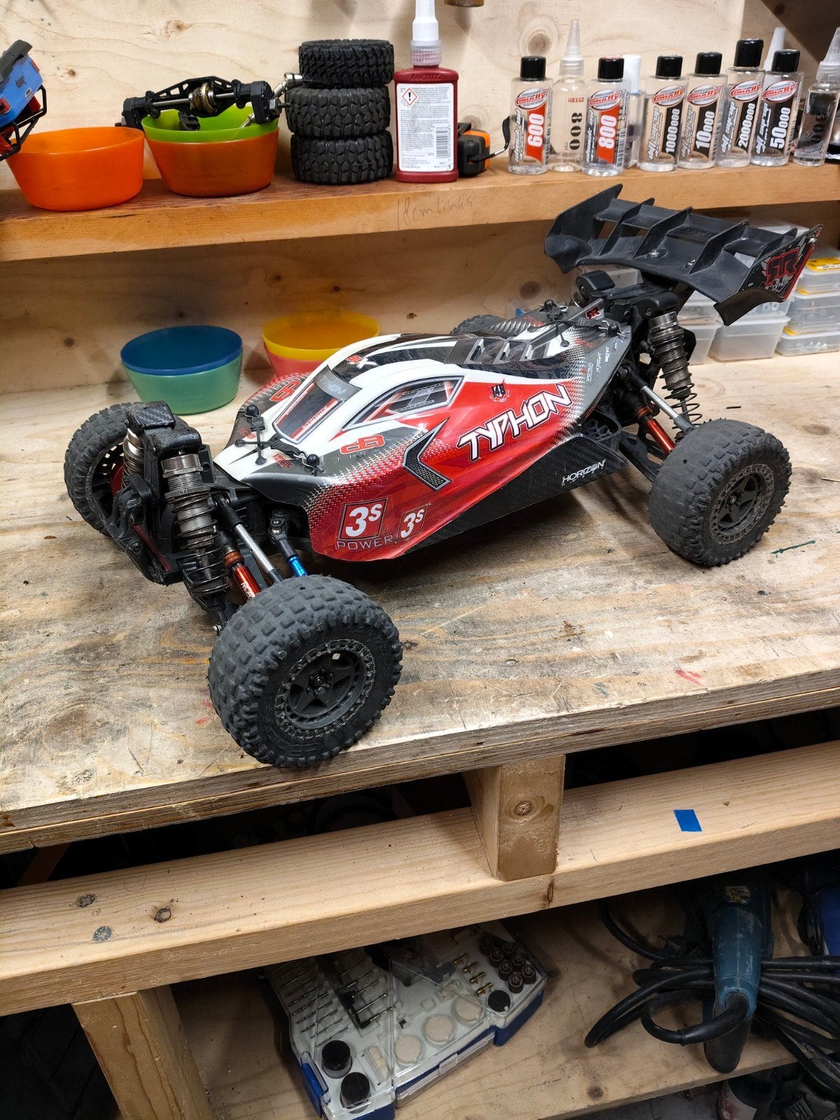 Arrma Typhon 3S upgrade, Elektro, Gebruikt, Auto offroad, Ophalen of Verzenden