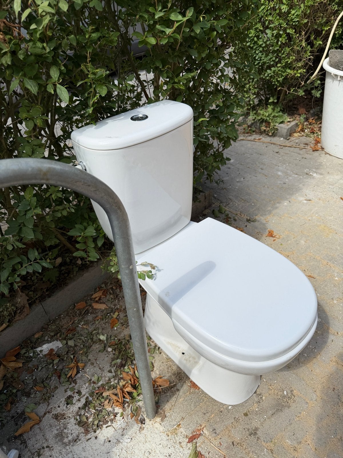 Toilet duoblok - Wit keramiek, Ophalen, Gebruikt, Toilet