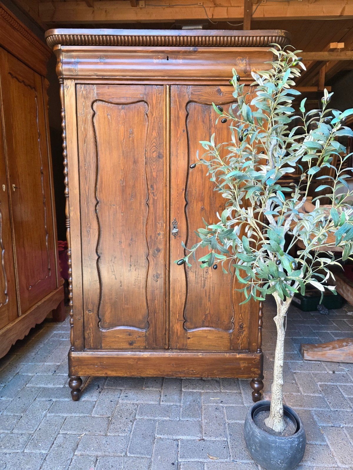 Originele biedermeier meidenkast kledingkast bezorgen mogeli, Ophalen of Verzenden
