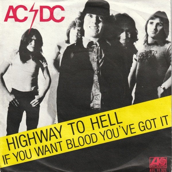 Vinyl single - AC/DC – Highway To Hell, Gebruikt, 7 inch, Ophalen of Verzenden, Fotohoes