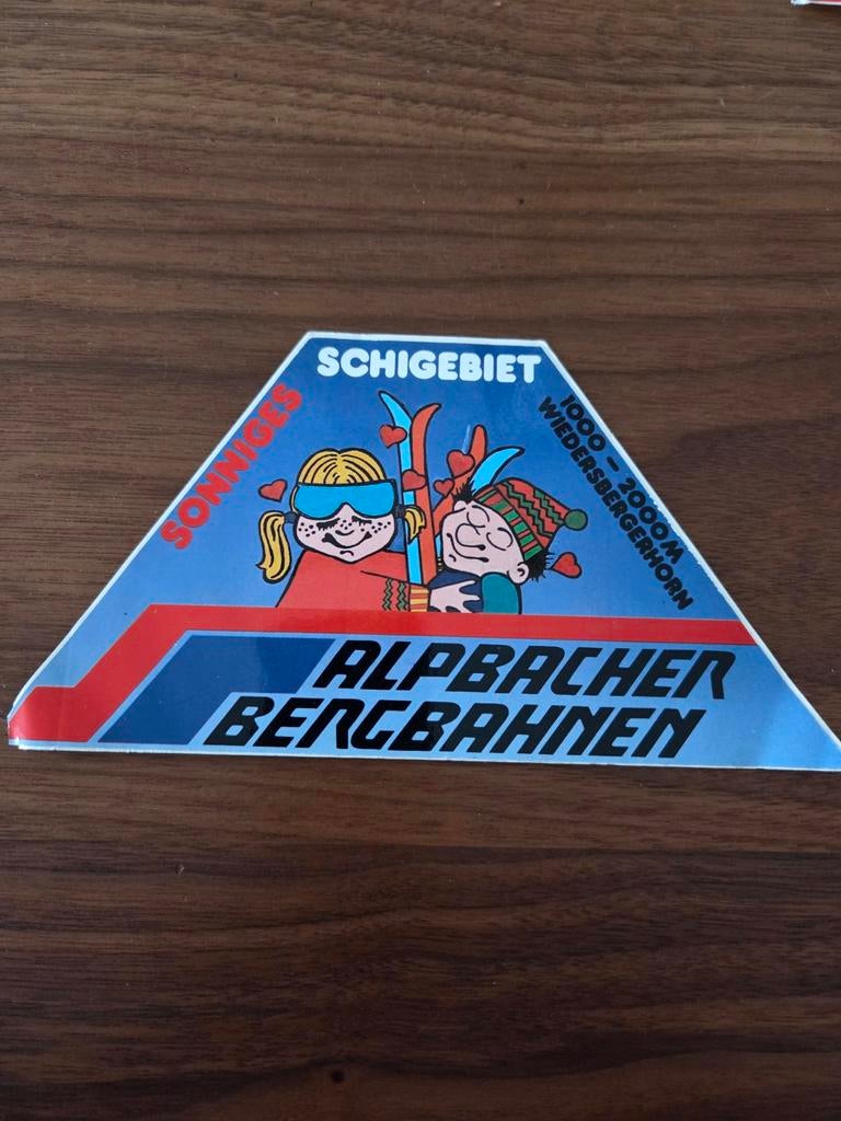 6129 Sticker Alpbacher Bergbahnen Schigebiet, Ophalen of Verzenden