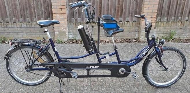 Huka Co-Pilot 24 OuderKindtandem met Pendix E-ondersteuning, Fietsen en Brommers, Ophalen, Minder dan 10 versnellingen, Gebruikt