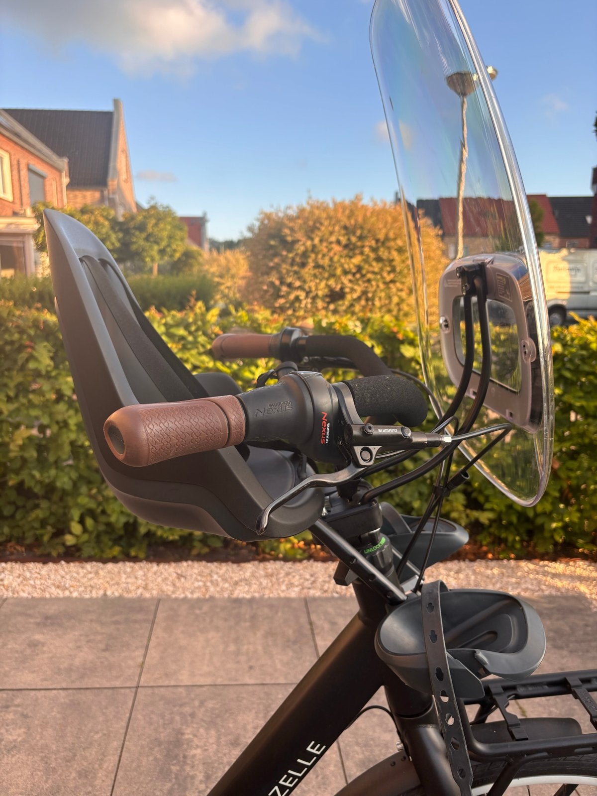 Bobike Go Mini Voorzitje & Bobike Scherm, Ophalen, Voetsteuntjes, Zo goed als nieuw, Voorzitje