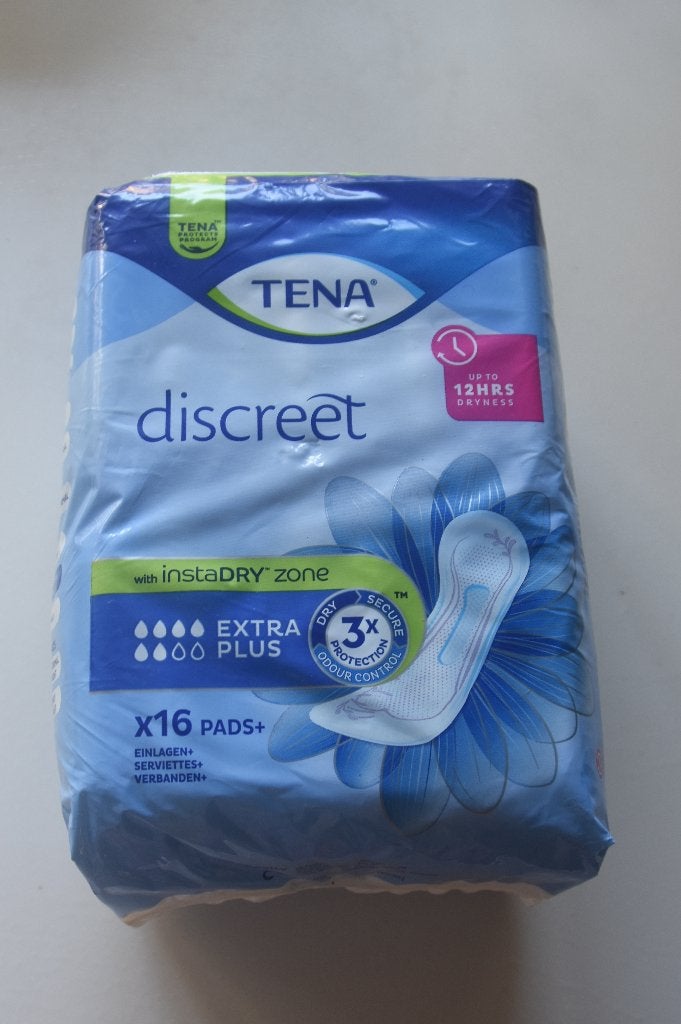 10 pakken Tena Discreet Extra Plus incontinentie verband, Verzenden, Nieuw
