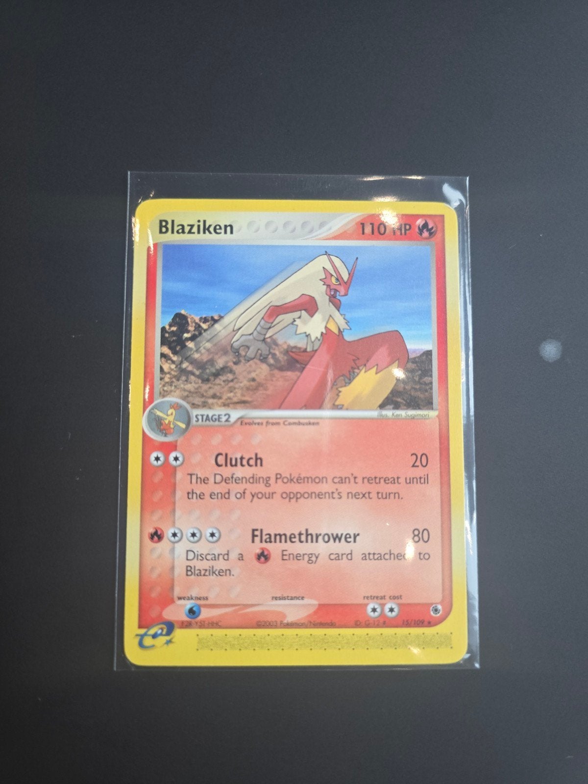 Blaziken #15 Pokemon Ruby & Sapphire, Ophalen of Verzenden, Zo goed als nieuw, Losse kaart