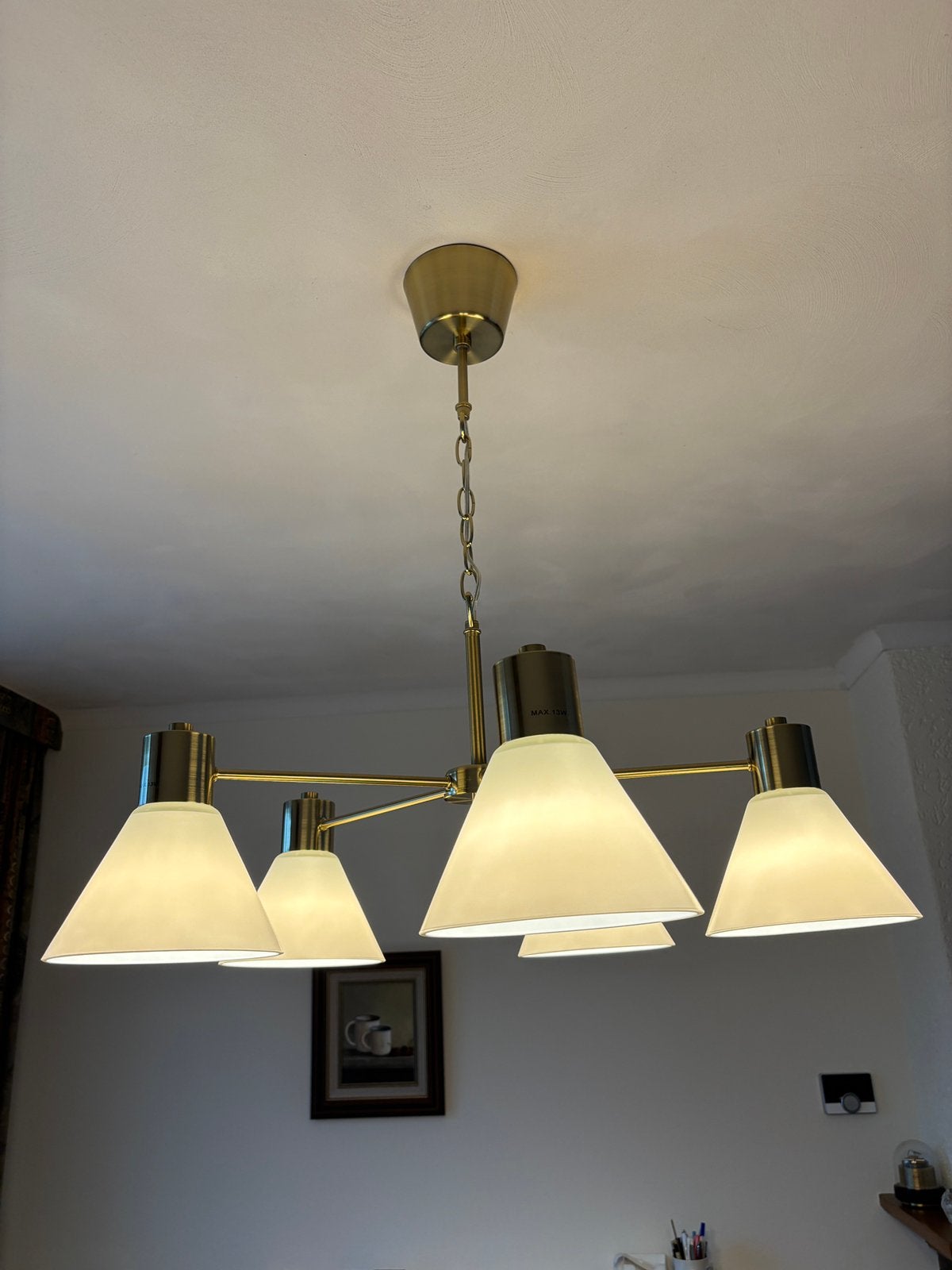 Hanglamp 5 armig, Ophalen, Zo goed als nieuw