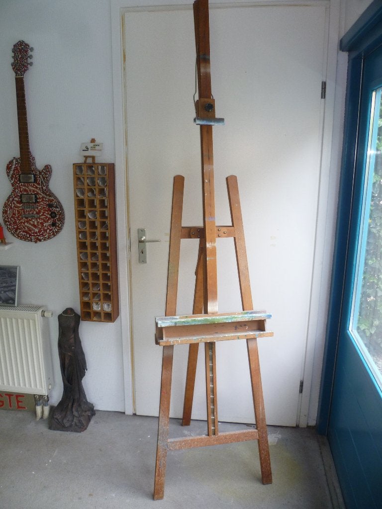 }}}}} Schildersezel met bak handzaam en inklapbaar Easel, Ophalen, Gebruikt, Ezel