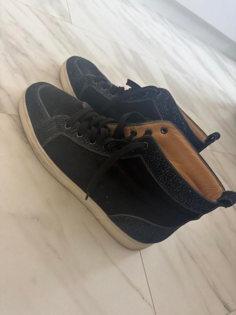 Christian Louboutin sneakers maat 43 1/3, Ophalen, Gedragen, Zwart, Sneakers of Gympen