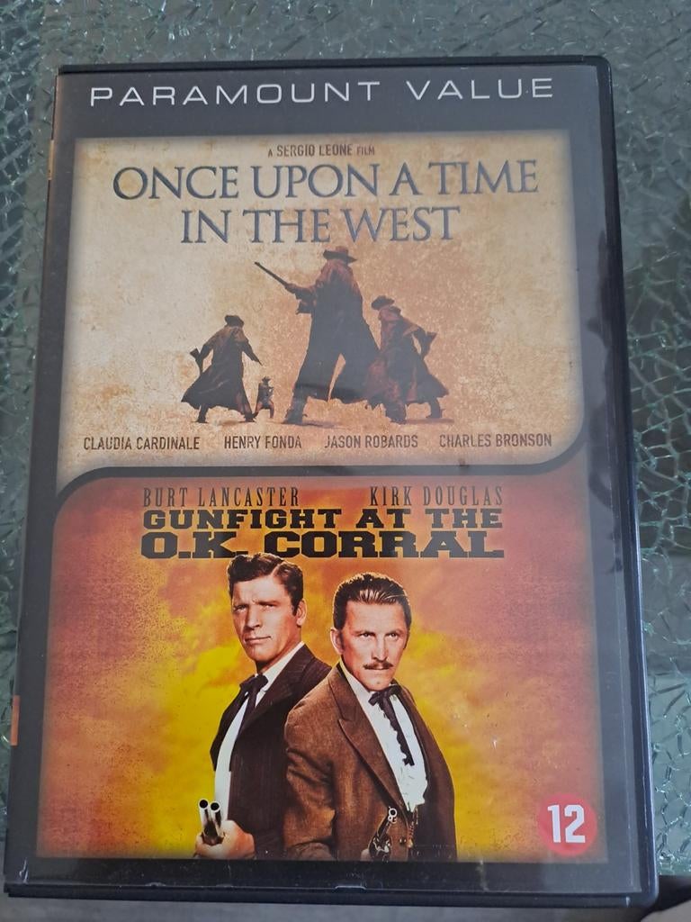 Once upon a time in the west/ gunfight at the O.K corral (dv, Vanaf 12 jaar, Ophalen of Verzenden, Zo goed als nieuw