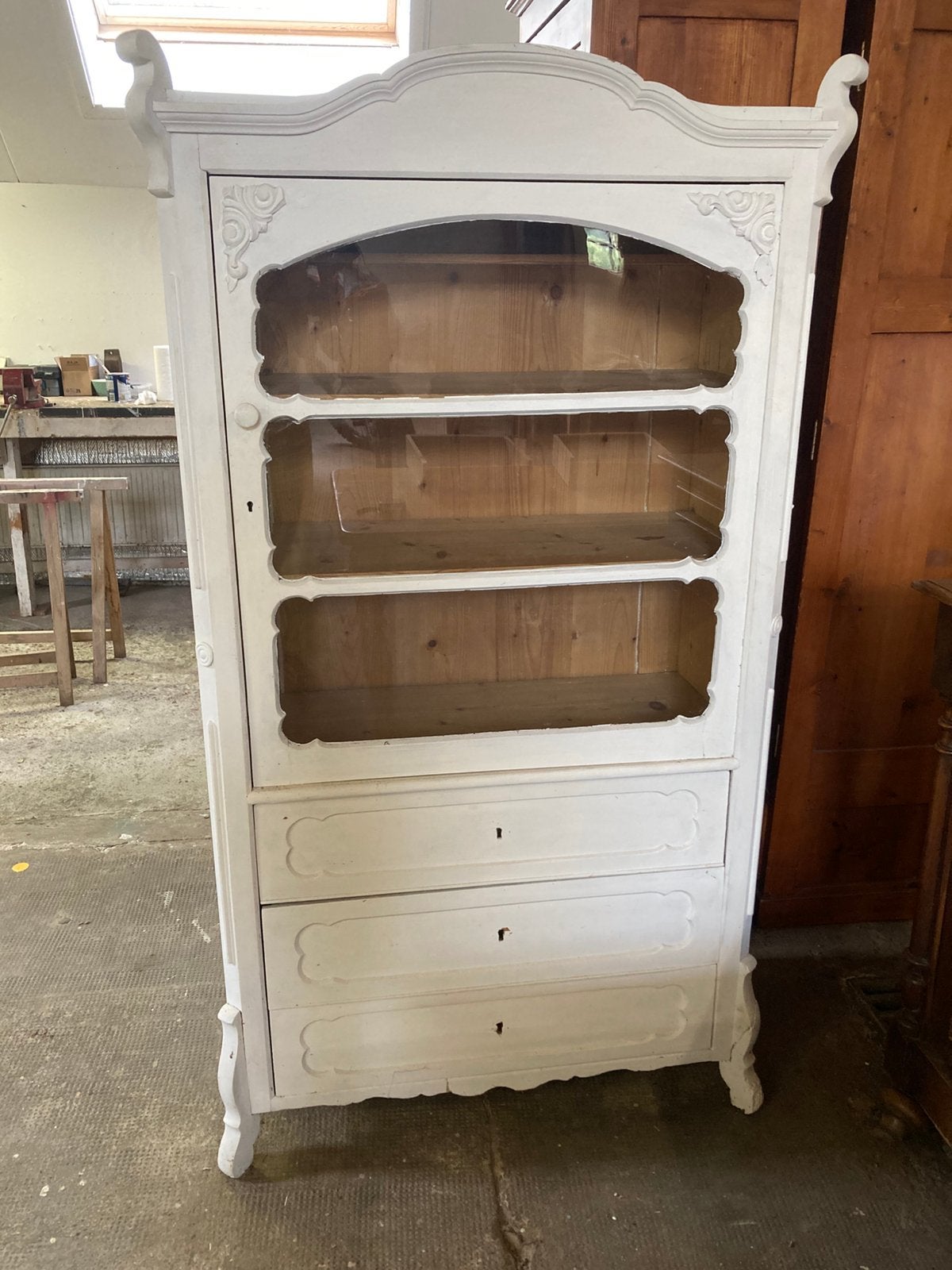 Oude buffet kast, Ophalen, Gebruikt, 3 of 4 laden, 150 tot 200 cm