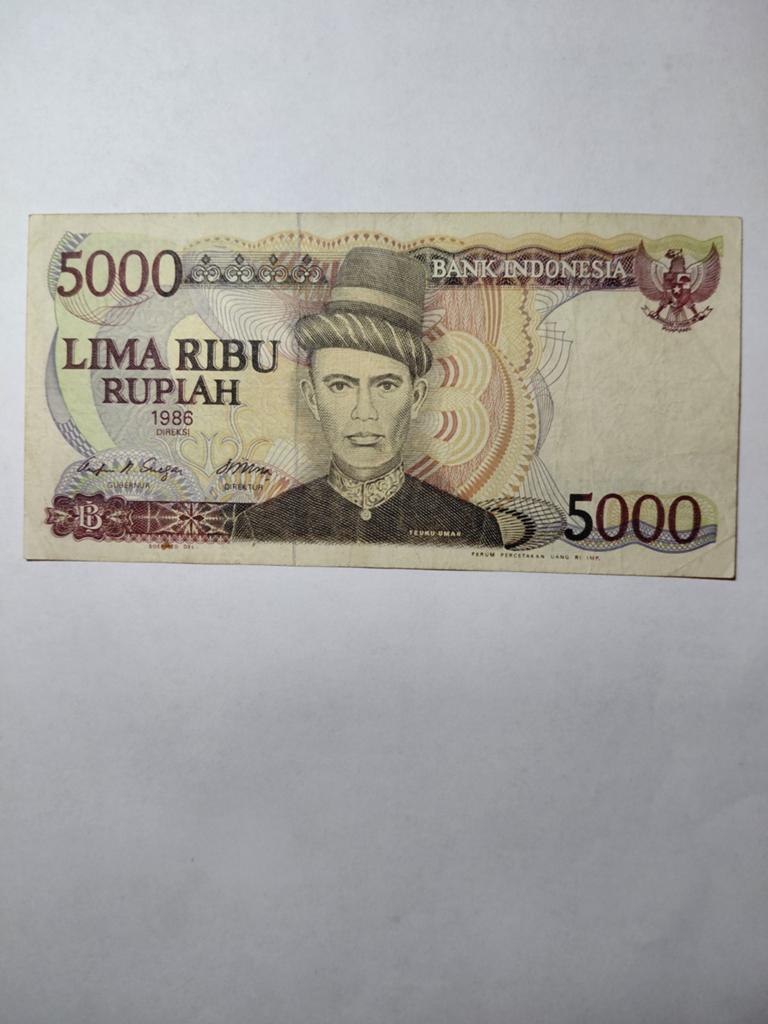 Indonesië 5000 rupiah 1986, Ophalen of Verzenden, Zuidoost-Azië