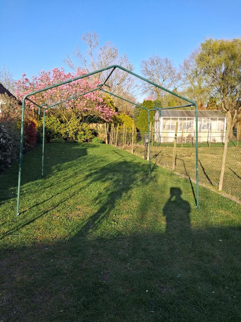 Partytent-Frame  3x3 m (Groen), Tuin en Terras, Partytenten, Gebruikt, Partytent, 2 meter of meer, 5 tot 8 meter, Minder dan 4 meter