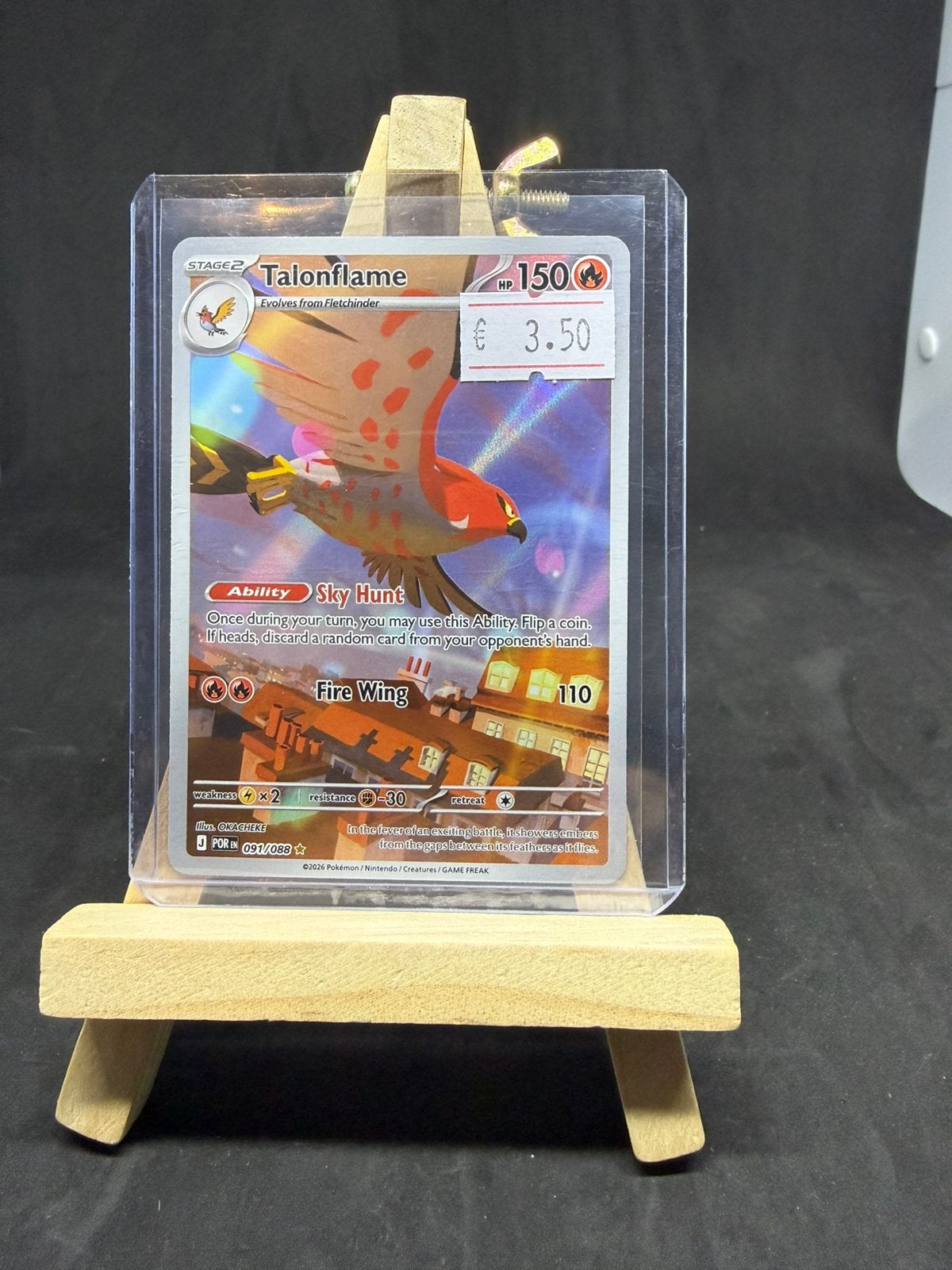 Talonflame por 091/088 nm/nm, Ophalen of Verzenden, Zo goed als nieuw