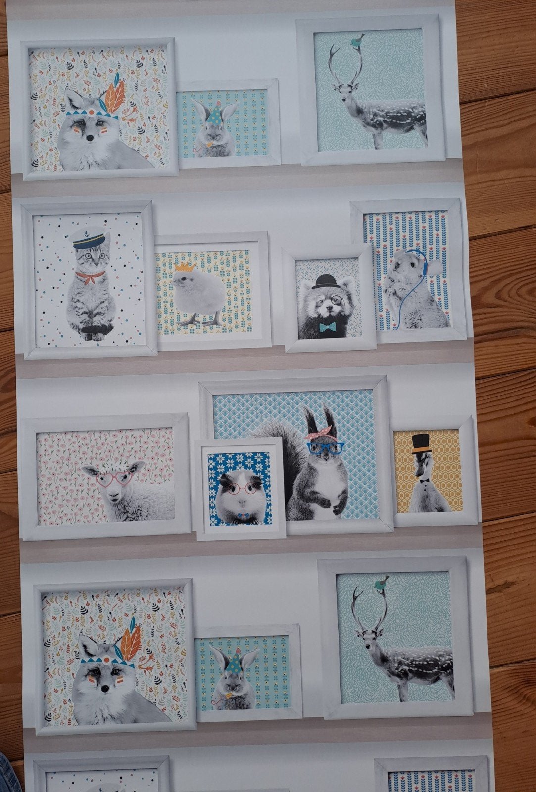 Grappig kinderbehang met dieren, Ophalen of Verzenden, Vliesbehang, Meerkleurig, Dieren