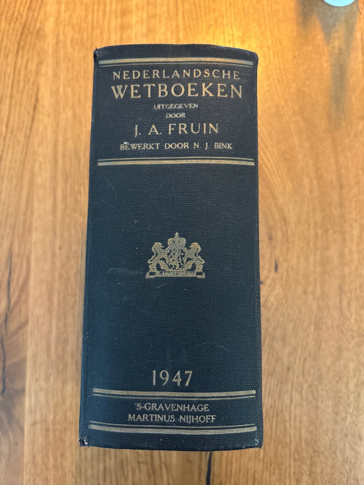Nederlandsche Wetboeken - J.A. Fruin - 1947, Ophalen of Verzenden, Gelezen, Nederland