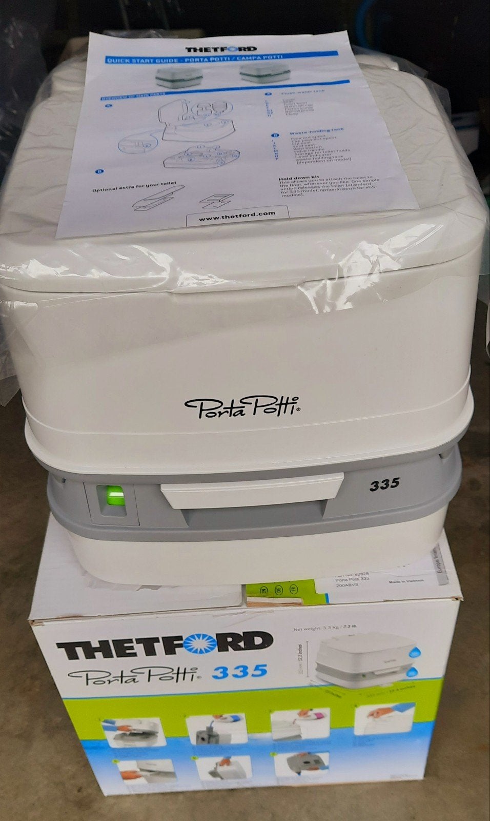 Thetford Porta Potti 335 Draagbaar Toilet Nieuw, Watersport en Boten, Ophalen of Verzenden, Nieuw, Kombuis en Sanitair, Zeilboot of Motorboot