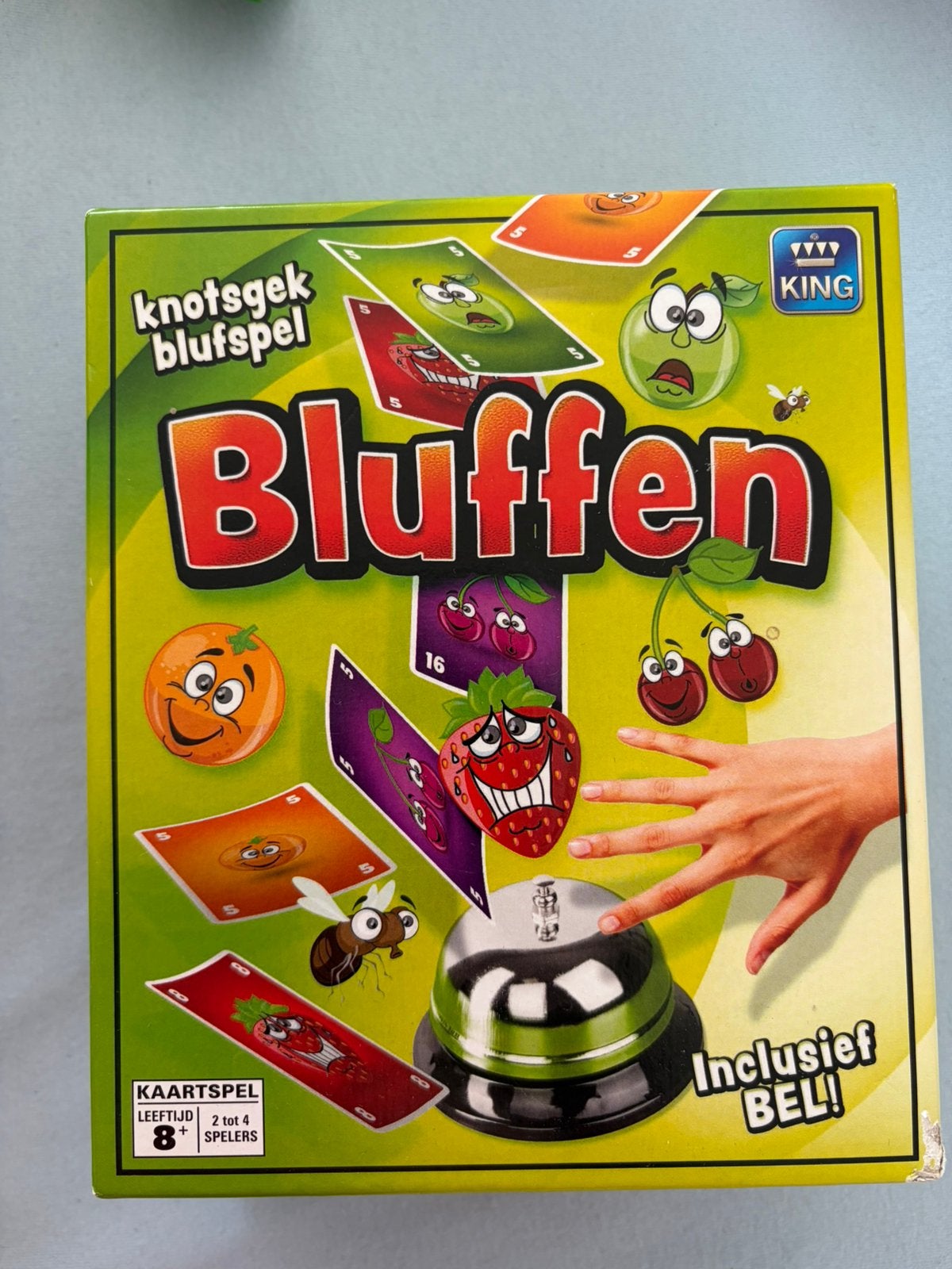 Bluffen, Hobby en Vrije tijd, Gezelschapsspellen | Kaartspellen, Een of twee spelers, Ophalen of Verzenden, Zo goed als nieuw
