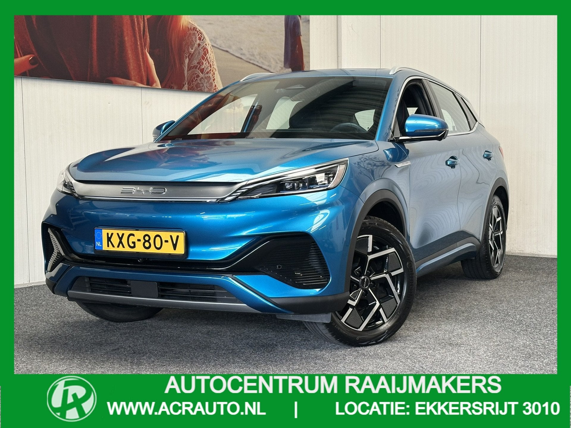 BYD ATTO 3 DESIGN 60 kWh WLTP 420 KM * 45 STUKS OP VOORRAAD*, Auto's, Dealer onderhouden, Gebruikt, Blauw, SUV of Terreinwagen