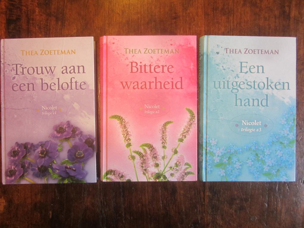 Thea Zoeteman Nicolet Trilogie compleet Trouw/waarheid/hand, Boeken, Ophalen of Verzenden, Zo goed als nieuw, Nederland