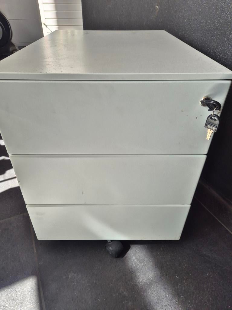 Bureau ladekast wit, Huis en Inrichting, Ophalen of Verzenden, 50 tot 100 cm, 50 tot 75 cm, 50 tot 75 cm